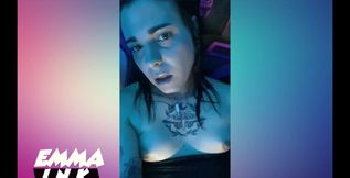 My boyfriend was playing FIFA and I decided meanwhile to play with my ass and those anal balls giving a hot handjob