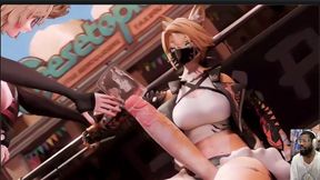 Anime Character In Big Huge Breast Anime Zzz Character Drinks Hard Cock Futa Cum While Playing With Her Pussy