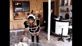 Black Pussy Maid Devours White Meat
