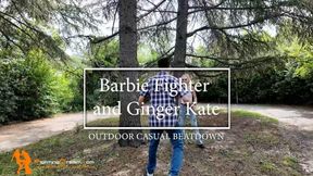 Barbie Fighter and Ginger kate outdoor casual beatdown