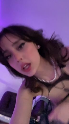 Teen petite latina shows off her natural pussy and tits