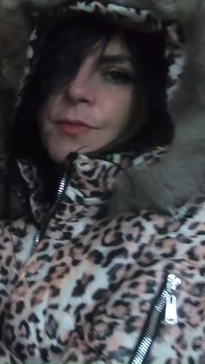 Milfycalla Face Fucking and Cumming Over My Glossy Puffer Jacket Linner