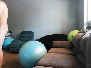 Yoga Ball Screw and Ejaculation