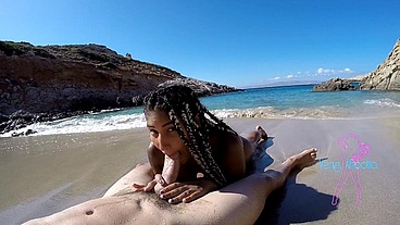 Awesome sex on the beach in Greece