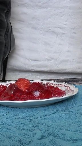 Smoking Mistress and Licking Dessert From Boot Soles, POV Clip, Lady Victoria Valente