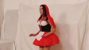 Stripdown for Red Riding Hood! Agatha Delicious Bared by a Ghost - WMV 1080p