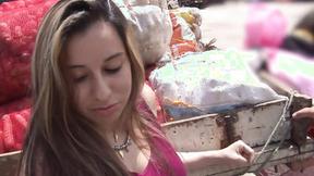 ”Voluptuous Latin Amateur Gets Picked Up, Screwed &”