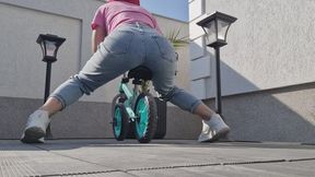 FART DOMINATION BIKE RIDE – Jeans Booty Bounce & Loud Fart Release (Close-Up Control)