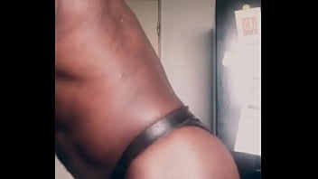 Black Muscle Butt Up Close &amp_ Personal Toying Self Session