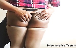 Personal secretary manusha tranny with her new boss