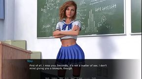 Johannesgaming - update #91 - Futa dating Simulator 3 Ruby is teasing him with her sexy school outfit - Jun 06, 2024