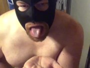 Selfie Camera Masturbation In The Bathroom To Orgasm - Swallowing My Own Handful Of Cum & Licking Up