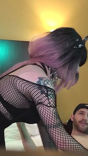 Goth Sissy Jade Madison Deepthroating Dick - Compilation 6