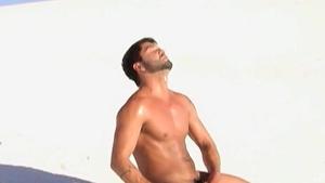 FetishMen: Dominic Pacifico stroking outdoors