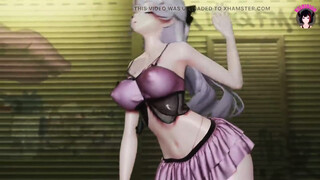 Sexy Dance + Cowgirl Sex (3D HENTAI)