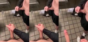 Public Toilet Wank Duo