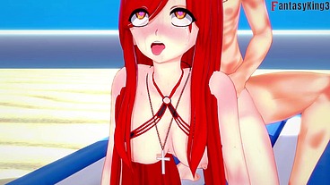 Parasoul Bikini ahegao fucking on the beach - RED2 - SkullGirls - Full & Full POV on Sheer & PTRN: Fantasyking3