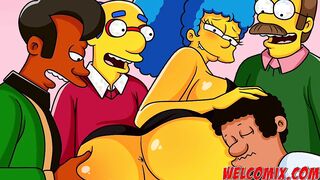 All inside on a Gang Bang - The Simptoons