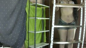 Jazmin bent the metal shelf with her body CAMERA 2 MP4 4K