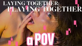 POV: We cuddle and smoke, then exchange orgasms