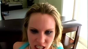 harmony rose deepthroat blowjob into gaping anal creampie