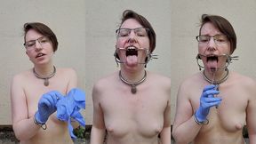 dental gags and rubber gloves, would you like to give my mouth a more thorough inspection? ???