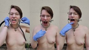 dental gags and rubber gloves, would you like to give my mouth a more thorough inspection? ???