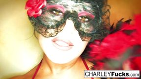 Charley wears some sexy lingerie and stockings