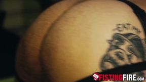 Tattooed Andrew Delta flogged his tied up sub wearing only a harness and a jockstrap