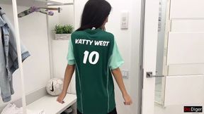 An Agent Offers a Cute Girl to Become a Football Player