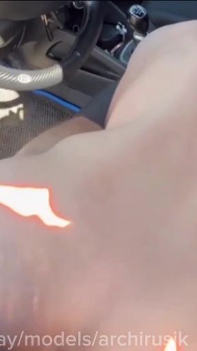 Fucked to cum ! Gentle femboy on the highway fucks a taxi driver for a ride !   Clip 2