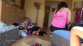 3 girls 1 boy long handjob with ass shaking - part a