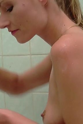 Blonde Slut Gets Her Face Fucked Hard and Covered in Cum