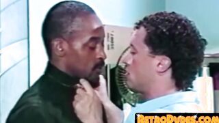 Office stud switches heads with hungover black guy before cupping