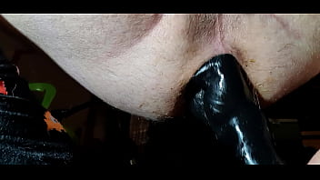 Assplay 17, Two fisting dildos in my ass for the first time!
