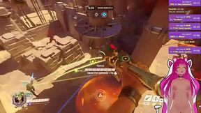 VTuber LewdNeko Plays Overwatch and Gets Spanked Part 1