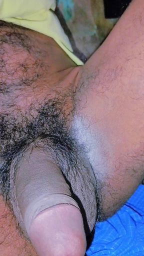 Indian black cock massage