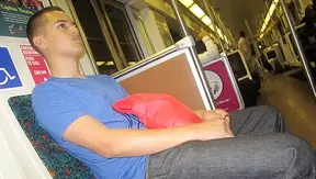 Sneaky Stroke: Guy Gets Off Hidden in Plain Sight – Subway Tease Gone Wild 18+