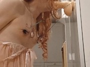 Sissy Alicia in nipple predicament