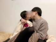 【個人撮影】女の子の日の過ごし方♡休日デート終わりにベッドでまったりしてたら甘々ディープキスからイチャイチャが始まった..♡愛ある濃厚フェラ抜き❤︎Japanese amateur hentai