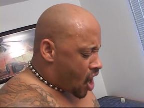 Hairy cunt chick gets black cock thrust hard in her making her mourn on bed