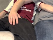 straight best friend playing with my gay dick for the first time
