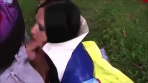 The Bj Lady - Latex Sucking Cock &amp; Handjob