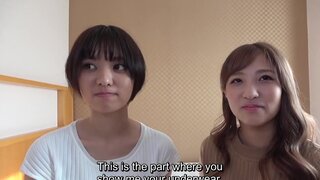 Dude is going to have two tight Asians to fuck together