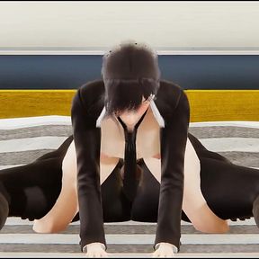 Chainsaw Man Hentai - Kobeni Ridding a Dick