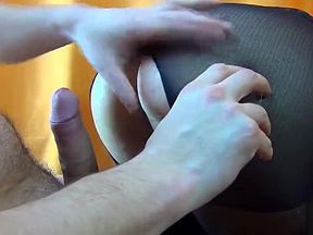 (60FPS) BIG CREAMPIE FOR Momma WITH PERFECT ASS IN TORN PANTYHOSE