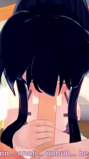 Rias Gremory is leaving so Akeno gives me a titjob - DXD NTR Madness Series   Clip 1