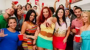 Pornstars crash another party