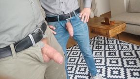 Gay anal creampie.thomas get handjob and he cum inside me