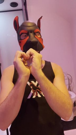 Sub Puppy Explodes Cum After Release of His Chastity Cage